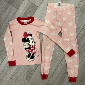 Hanna Andersson Disney Minnie Mouse Organic Cotton Pajama Set Size 120 6-7